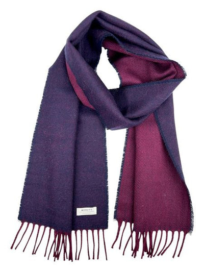 MCNUTT BURGANDY NAVY LAMBSWOOL