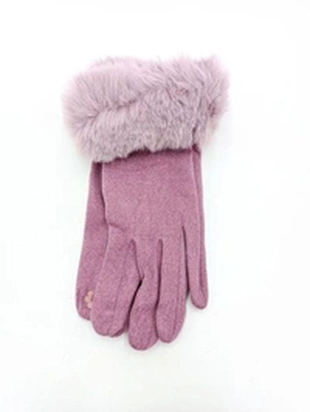 LADIES FUR GLOVE G-9527-DAHLIA