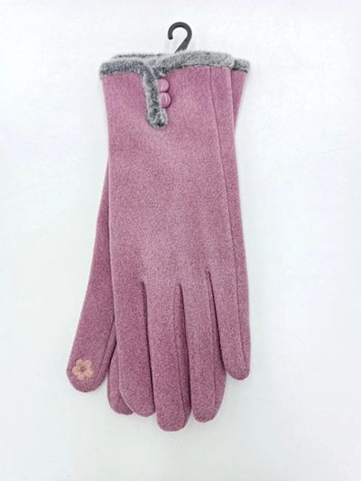 LADIES 2 BUTTON GLOVE G-9521-DAHLIA