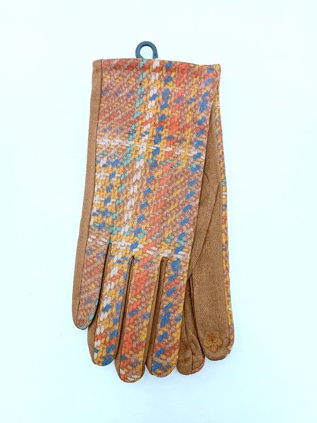 LADIES WEAVE GLOVE G-9529-TAN