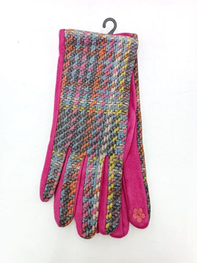 LADIES WEAVE GLOVE  G-9529-SANGRIA