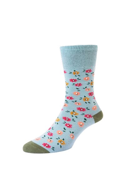 HJ LOOSE TOP COTTON RICH HJ545 COUNTRY LIFE -DUCK EGG