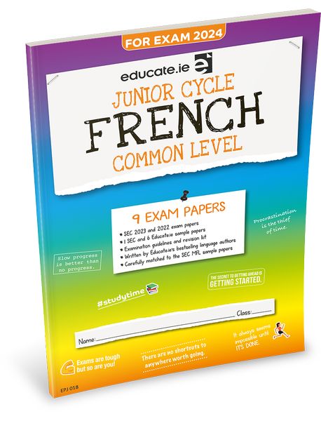 EDUCATE FRENCH PAPERS JUNIOR CERT 2024