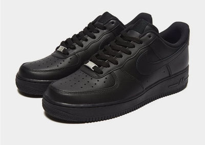 NIKE AIRFORCE ONE -BLACK SIZES 8-12