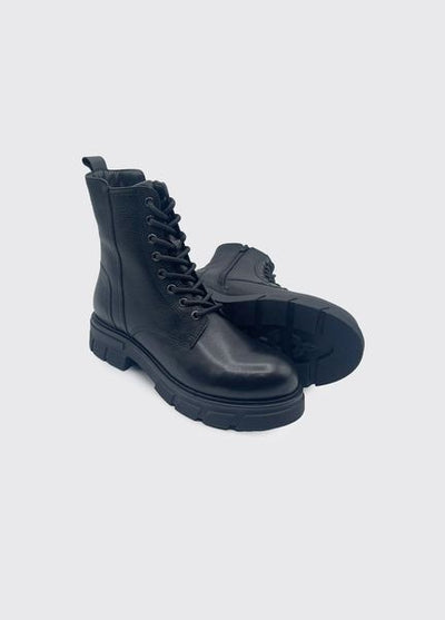 DUBARRY DOC MARTIN STYLE BOOT LACED 2821 KELSEA-BLACK