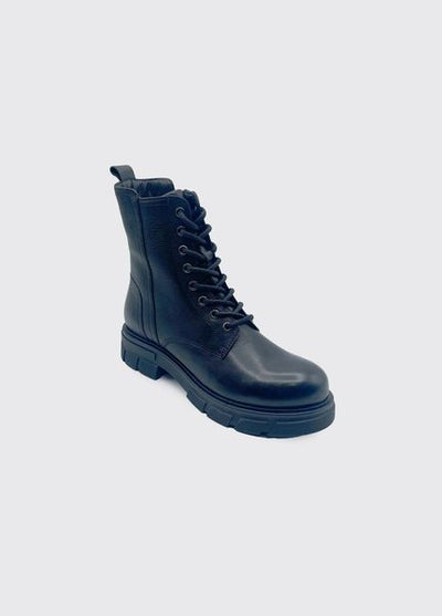 DUBARRY DOC MARTIN STYLE BOOT LACED 2821 KELSEA-BLACK