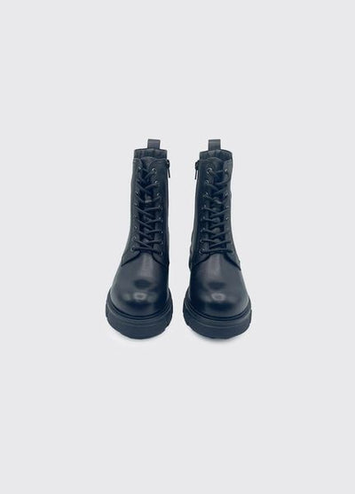 DUBARRY DOC MARTIN STYLE BOOT LACED 2821 KELSEA-BLACK