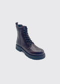 DUBARRY DOC MARTIN STYLE BOOT LACED 2821 KELSEA-BURGANDY