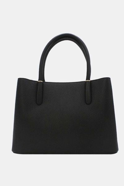 MED TEXTURED LEATHER EFFECT 6194-BLACK