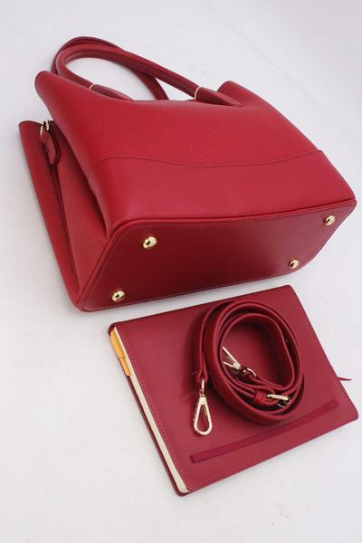 MED TEXTURED LEATHER EFFECT 6194-RED