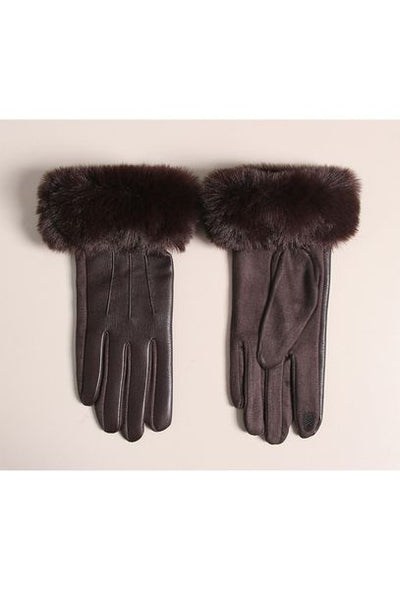 MM SWEET G1682 TOUCH SCREEN GLOVE WITH FUR