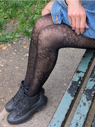 PRETTY POLLY BOHO PATTERN TIGHTS NPAYS7