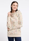 RAGWEAR  GRISELL PRINT HOODY 2421-30018-ECRU