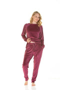 VELOUR LOUNGE SUIT DIAMONDS ON ARMS 57291 MARQUISE