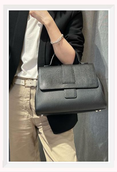 ITALIAN LEATHER HANDBAG CO21029-BLACK