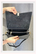 ITALIAN LEATHER HANDBAG CO2274-BLACK