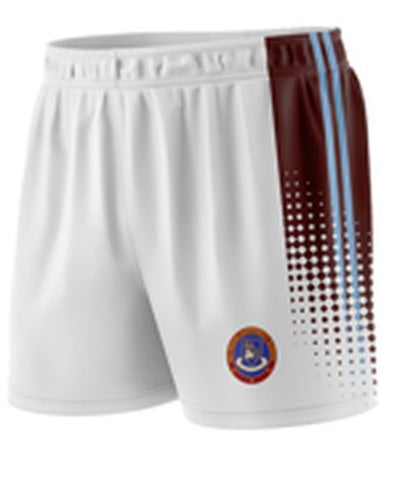 HEYWOOD SHORTS-WHITE MAROON