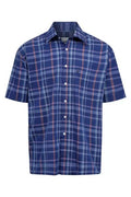 CHAMPION SHORT SLEEVE CHECK 3103 WHITBY-BLUE