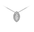 TIPPERARY CRYSTAL STERLING SILVER  MARQUISE CUT PENDANT 156562