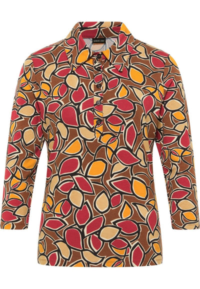 LONG SLEEVE POLO TOP PATTERN 17470022 35
