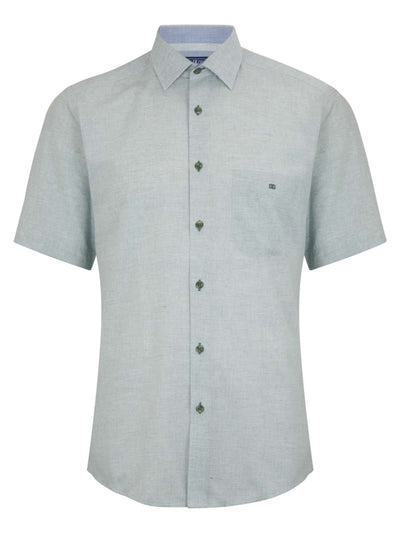 Drifers Mans Short Sleeve Shirt 15179 - Green, m