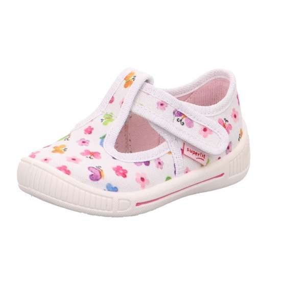 Superfit Girls Canvas Shoe Bully White - 20