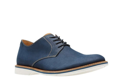 Clarks Mans Shoe Atticus Lace Navy - 8.5