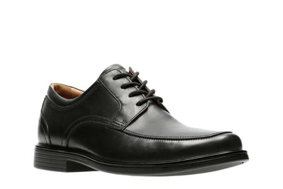 Clarks Mans Shoe Unaldric Park  Black - 8