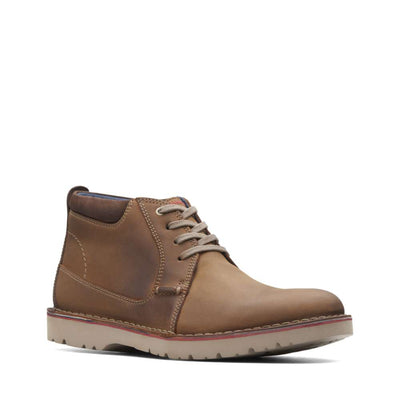 Clarks Mans Boot Vargo Mid Tan - 8