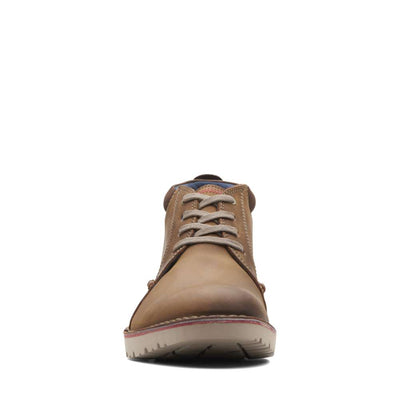 Clarks Mans Boot Vargo Mid Tan - 8.5