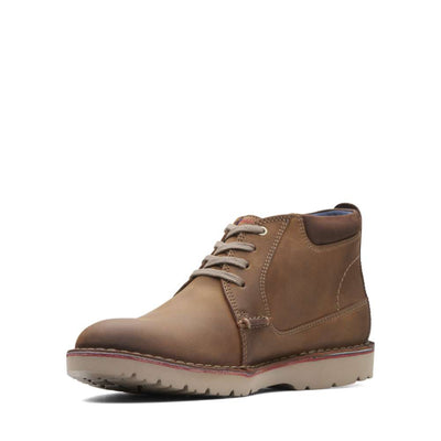 Clarks Mans Boot Vargo Mid Tan - 9