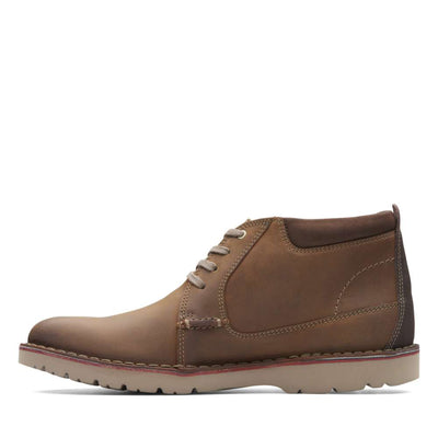 Clarks Mans Boot Vargo Mid Tan - 9.5