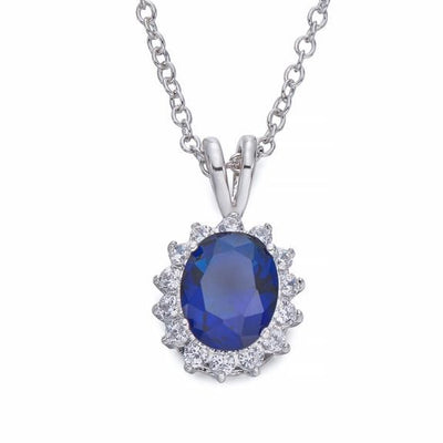 SAPPHIRE CRYSTAL NECKLACE 3-28