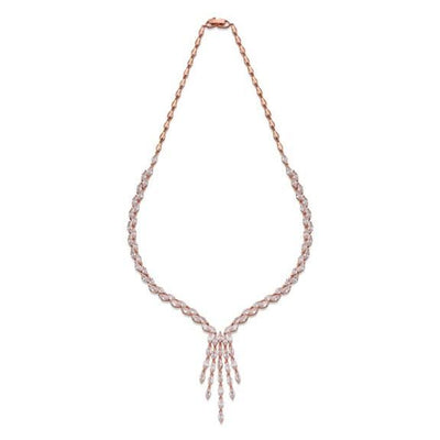 ROSE GOLD CRYSTAL NECKLACE 304-3