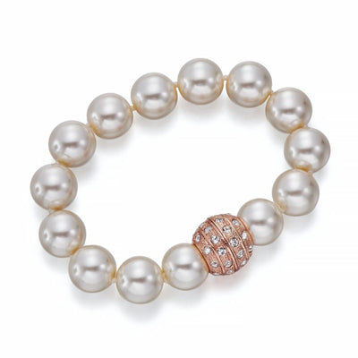 Pearl & Rose Gold Bracelet 31-64-NATURAL