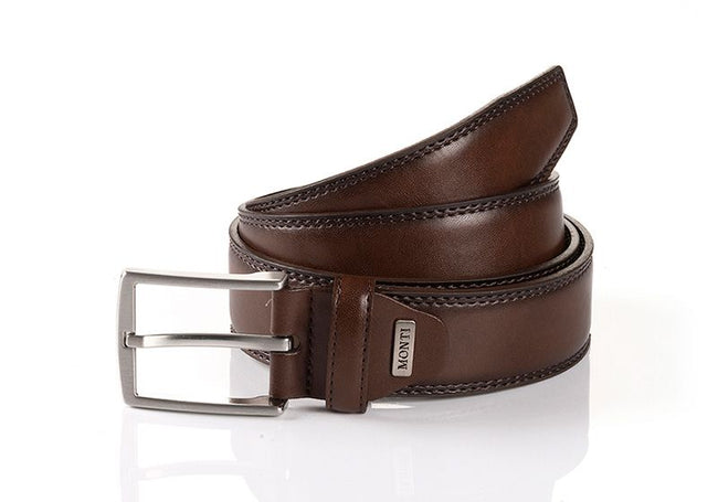 NOLTE CLASSIC LEATHER TROUSER BELT 36602-0001-BROWN