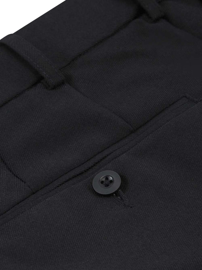 Douglas & Grahame Classic Wool Trousers 70483/00 - Black Short, 38