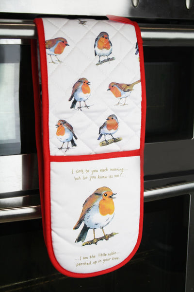 Little Red Robins Double Ovenglove 564OV