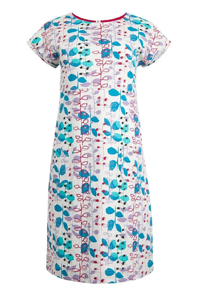Tallahassee Organic Cotton Printed Day Dress 19127-PEARL