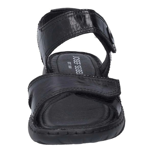 DEBRA 58 DOUBLE VELCRO SANDAL 76758-BLACK