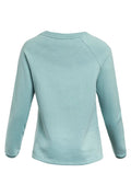 Angra Recycled Organic Embroidered Crew Neck Sweatshirt 19159-JADE