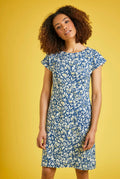 Tallahassee Organic Cotton Printed Day Dress 19127-BLUE