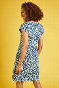 Tallahassee Organic Cotton Printed Day Dress 19127-BLUE