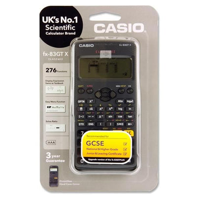 Casio Fx-83gtx Scientific 276 Functions Calculator B39FX83GTX-BLACK
