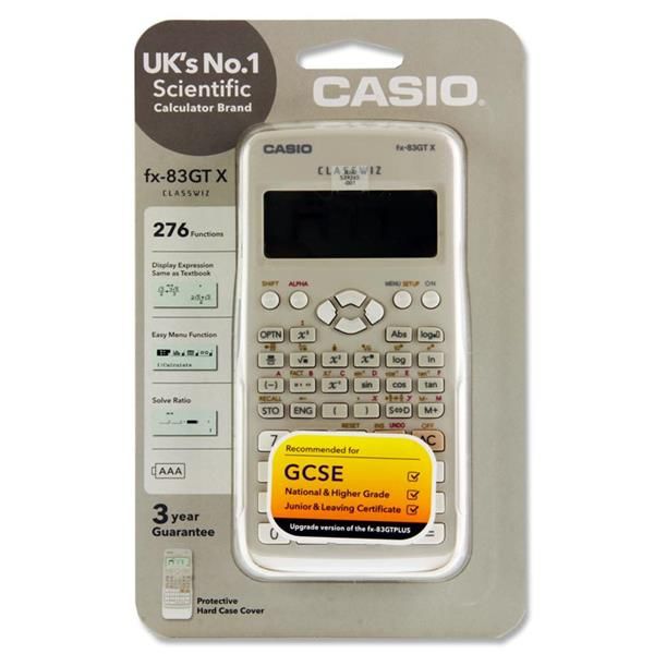 Casio Fx-83gtx Scientific 276 Functions Calculator B39FX83GTX-GREY