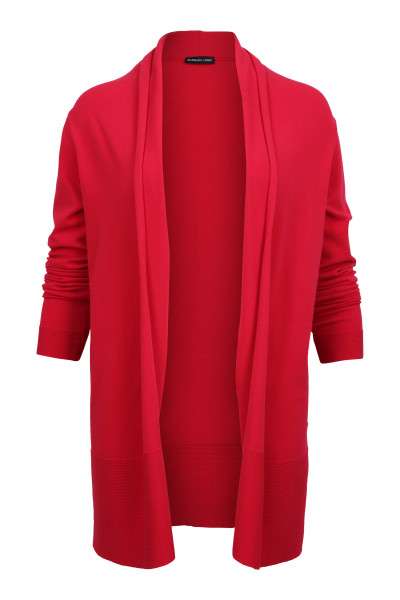 Lebek Ladies Edge to Edge Cardigan 57410018 - Red, 12