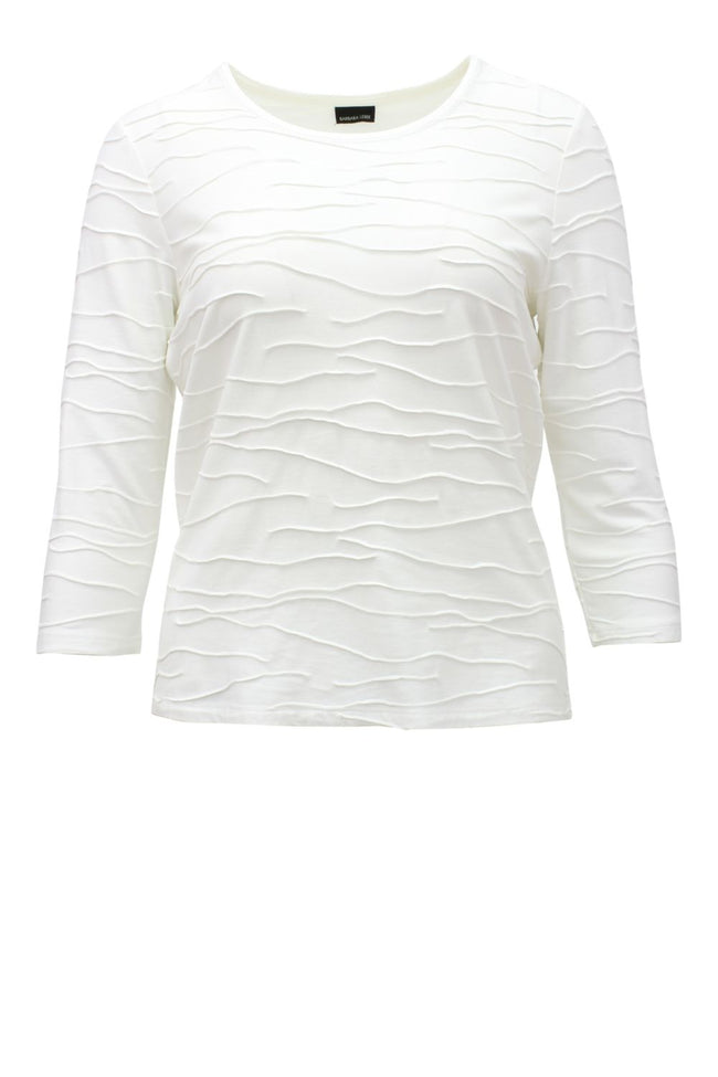 Lebek Top 3/4 Sleeve Cream