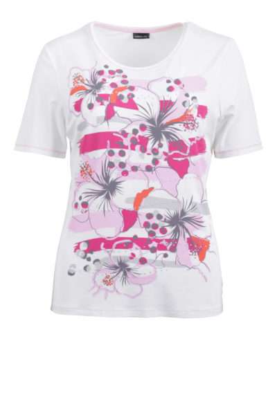 Lebek Ladies S/s Top 67430002 - Pink, 10