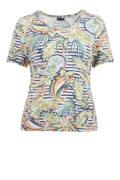 Lebek Ladies Top 65360002 - Multi Color, 12