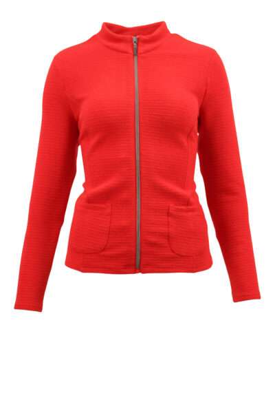 Lebek Ladies Zipped Jacket 17290002 - Red, 10